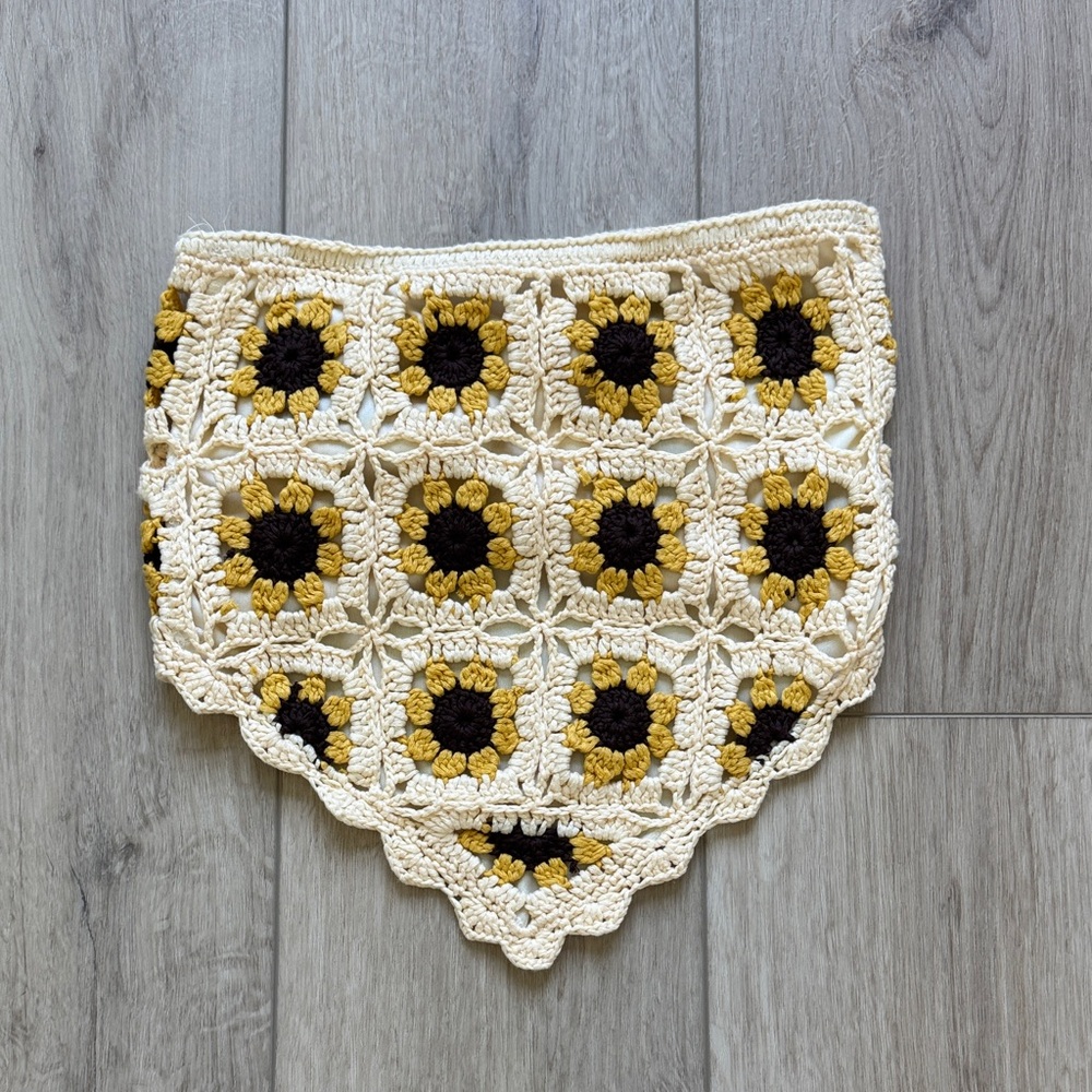 Crochet Sunflower Pattern Top